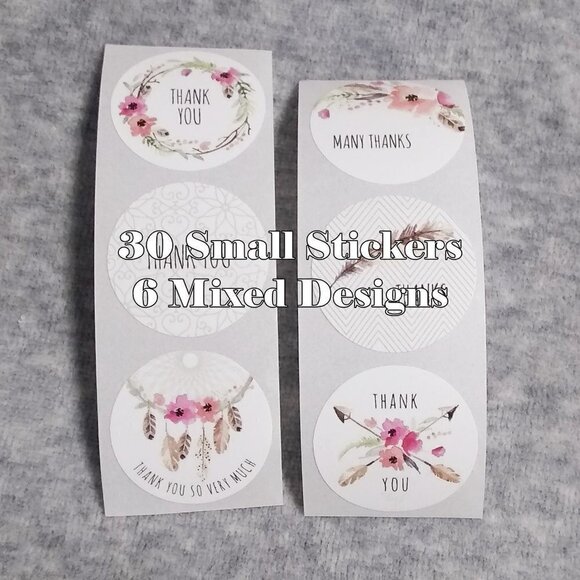 Femme Girlie Shipping Supplies! 30 Poly Mailers + 30 TY Cards + 60TY Stickers - Picture 8 of 14